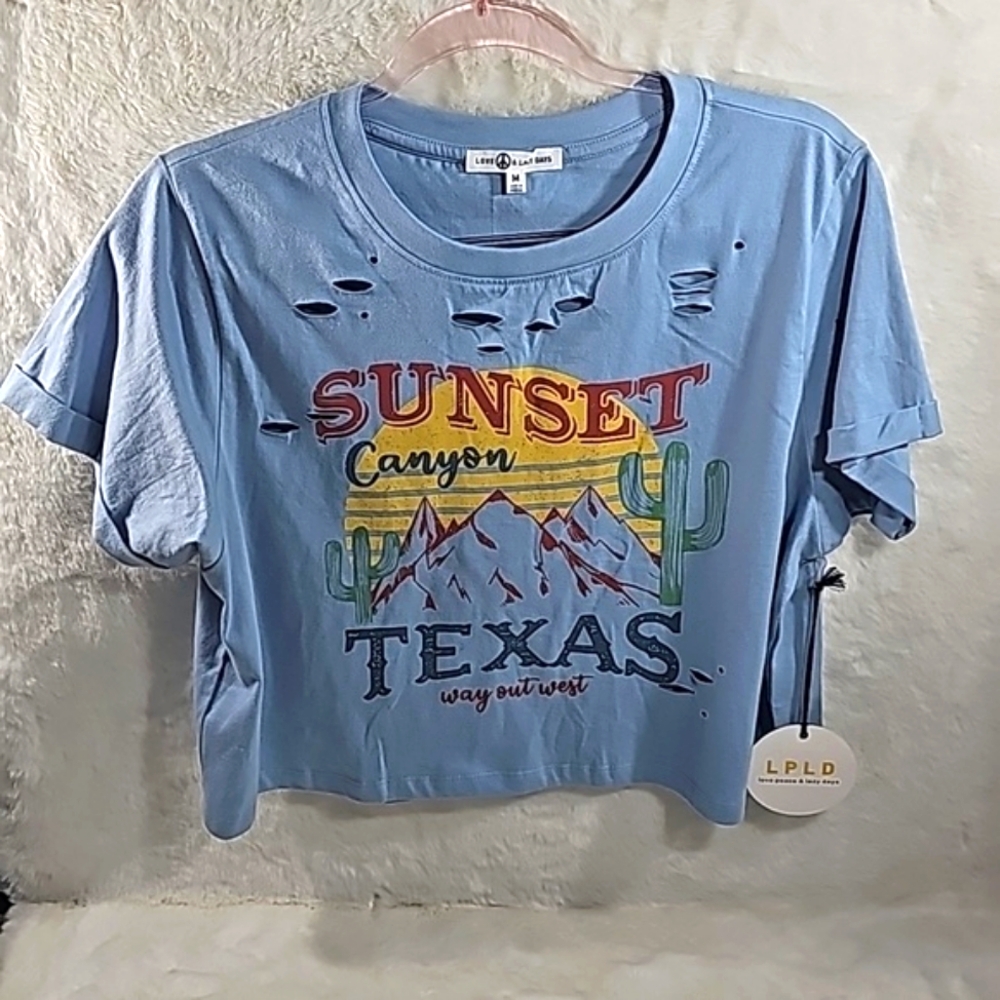 Love & Lazy Days Sunset Canyon Texas Shirt